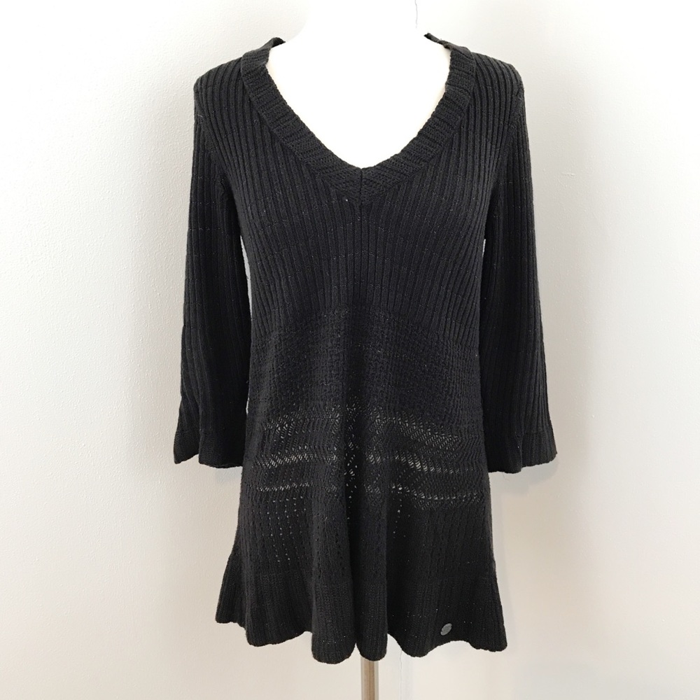 Calvin Klein Black Knit V-Neck Sweater